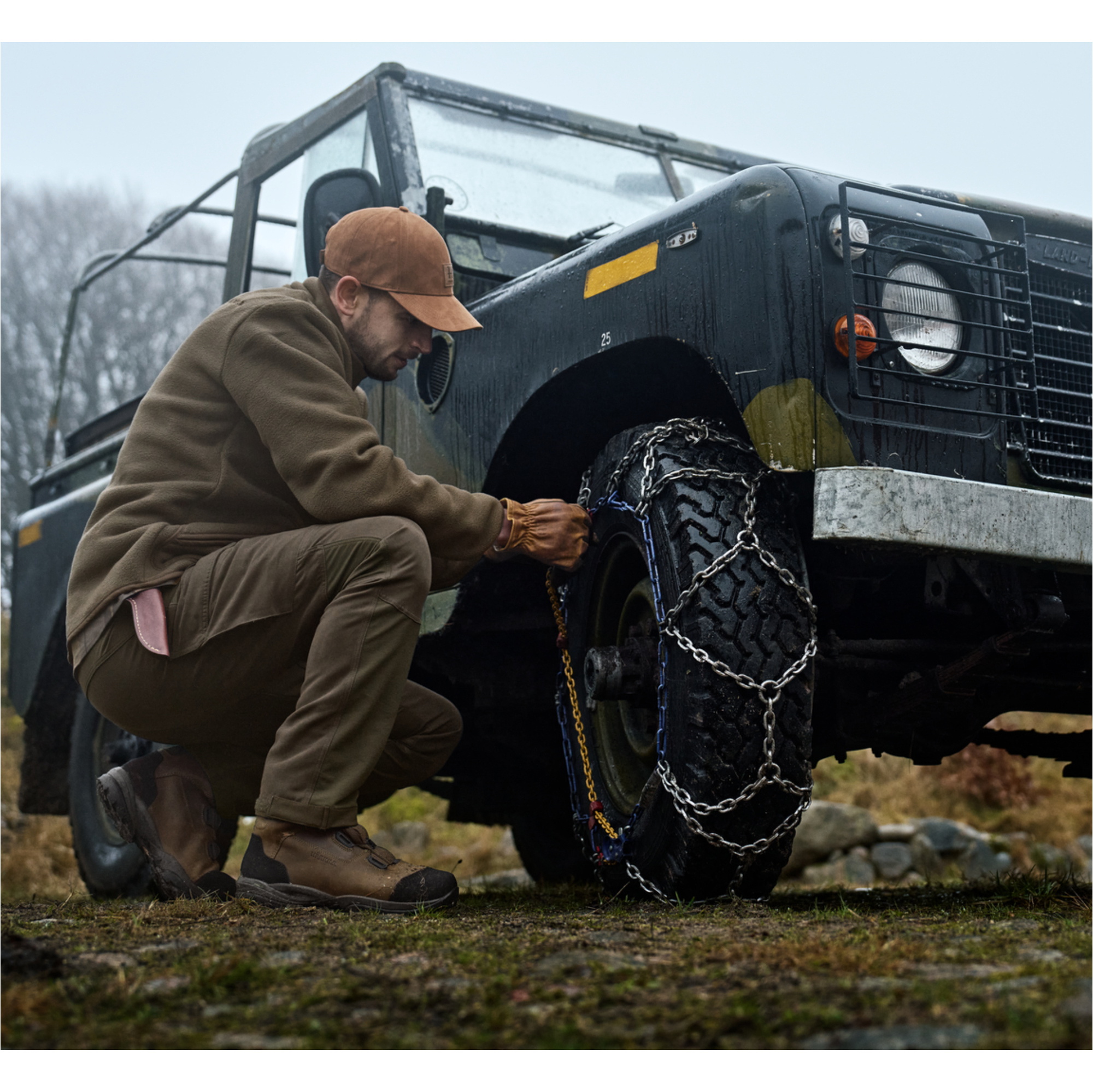 2025 Harkila Herren Berg Hose 1072801710 - Weide Grün / Brown